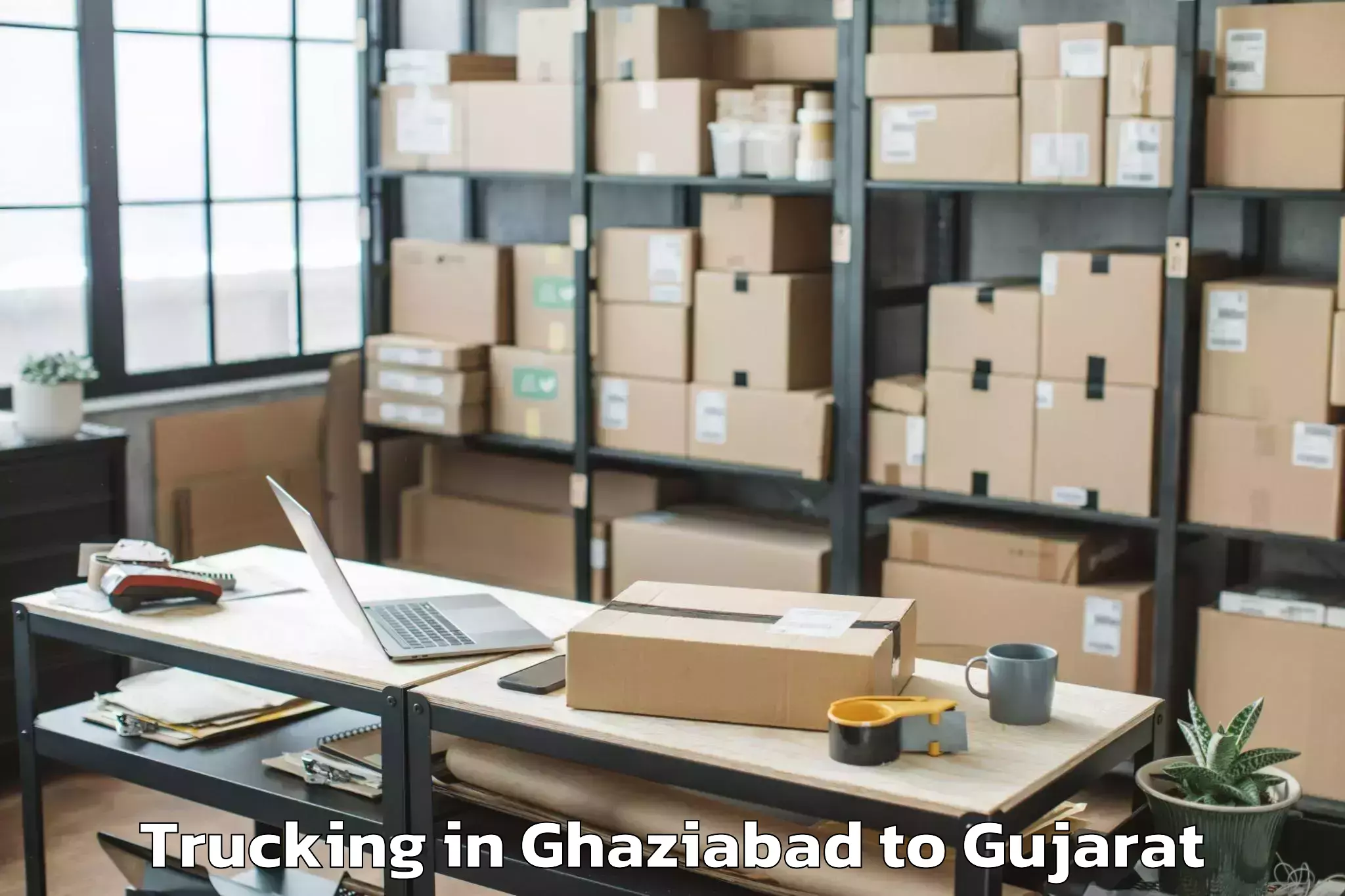 Professional Ghaziabad to Visnagar Trucking